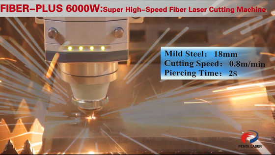 Auto Focus Industrial Laser Cutting Machine for Carbon Steel , Gantry type Structure
