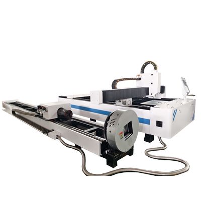 Dengan Mesin Pemotong Laser Pipa Logam Rotary Tube 1530 CNC Raycus 6000W 12000W