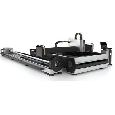 Dengan Mesin Pemotong Laser Pipa Logam Rotary Tube 1530 CNC Raycus 6000W 12000W